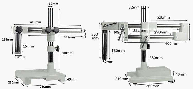 adjustable microsocpe stand for stereomicroscope